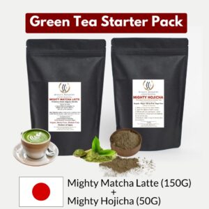 Green Tea Starter Pack, Matcha Latte & Hojicha