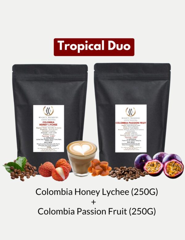 Tropical Duo, Bundle of Lychee & Passion Fruit Single Origin Coffee