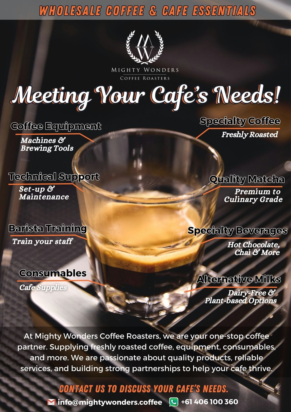 Meeting Your Cafe's Needs, Wholesale Coffee Supply Meeting Your Cafe's Needs, Wholesale Coffee Supply